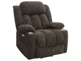 Houston Dark Brown Power Lift Recliner - Ornate Home