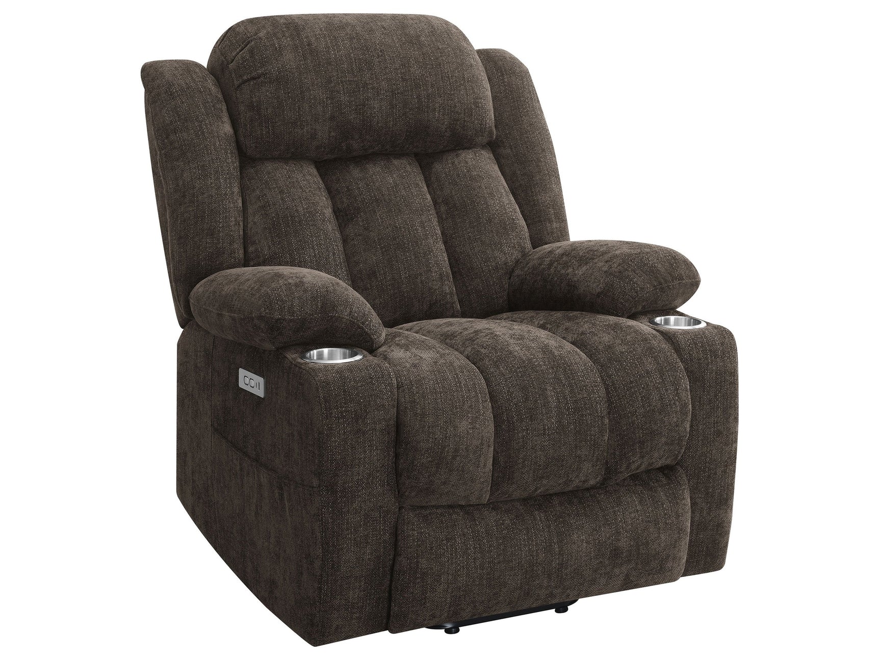 Houston Dark Brown Power Lift Recliner - Ornate Home