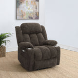 Houston Dark Brown Power Lift Recliner - Ornate Home