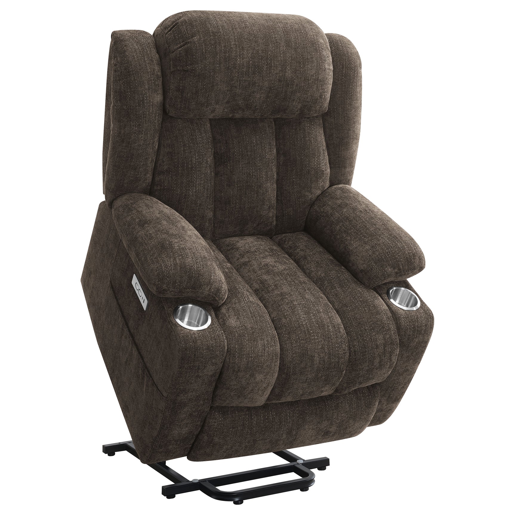 Houston Dark Brown Power Lift Recliner - Ornate Home