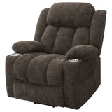 Houston Dark Brown Power Lift Recliner - Ornate Home