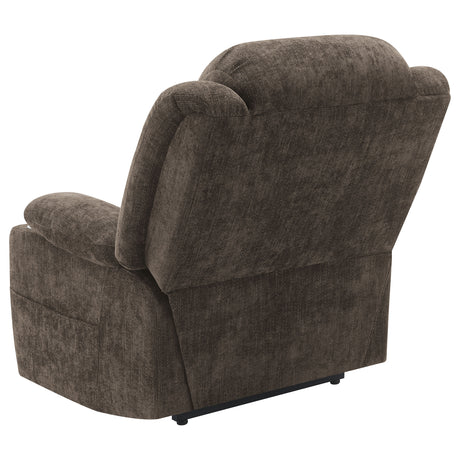 Houston Dark Brown Power Lift Recliner - Ornate Home