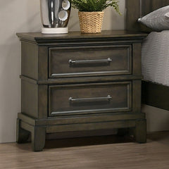 Houston Gray 5 Pc. Queen Bedroom Set w/ 2NS - Ornate Home