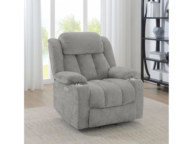 Houston Grey Power Lift Recliner - Ornate Home