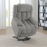 Houston Grey Power Lift Recliner - Ornate Home