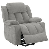 Houston Grey Power Lift Recliner - Ornate Home
