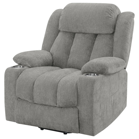 Houston Grey Power Lift Recliner - Ornate Home