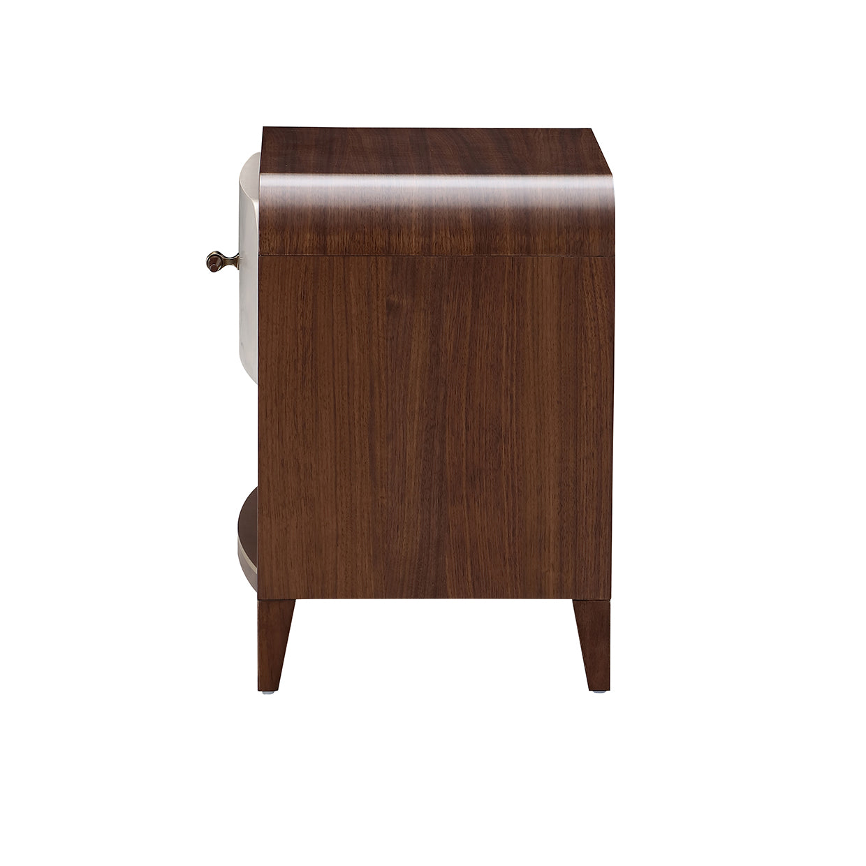 Houston Walnut 1-Drawer Nightstand - Ornate Home