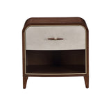 Houston Walnut 1-Drawer Nightstand - Ornate Home