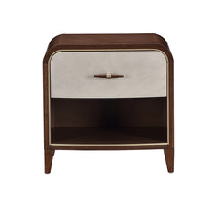 Houston Walnut 1-Drawer Nightstand - Ornate Home
