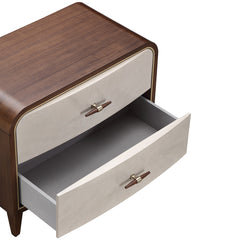 Houston Walnut 2-Drawer Nightstand - Ornate Home