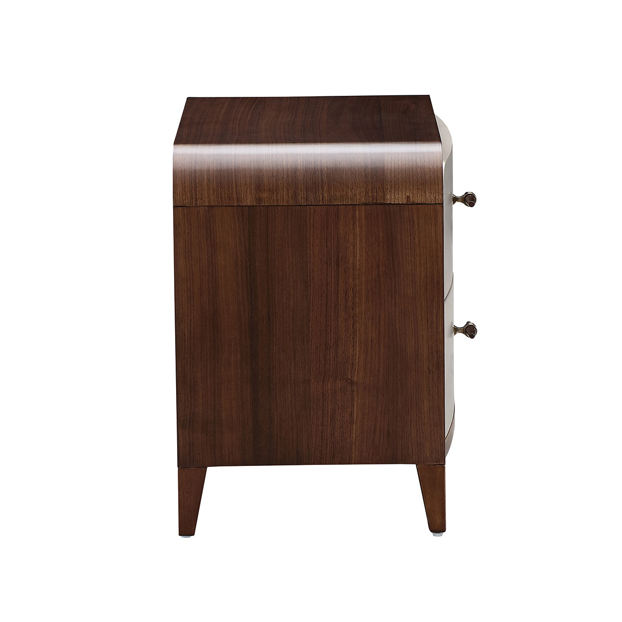 Houston Walnut 2-Drawer Nightstand - Ornate Home