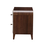 Houston Walnut 2-Drawer Nightstand - Ornate Home