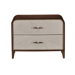 Houston Walnut 2-Drawer Nightstand - Ornate Home