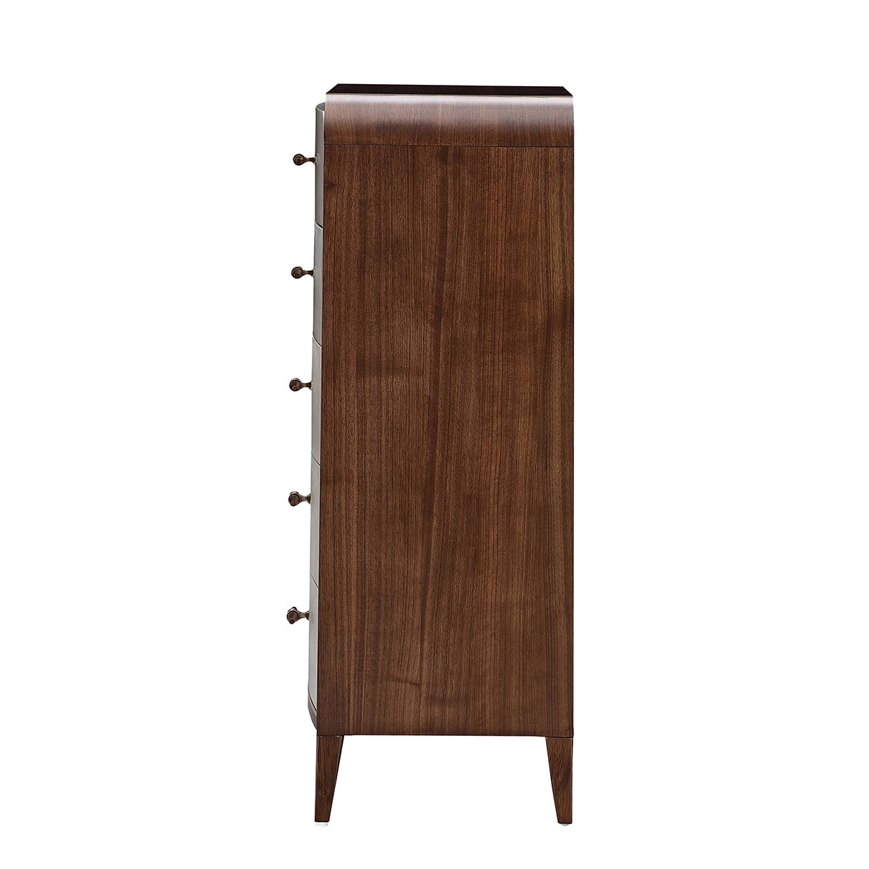 Houston Walnut 5-Drawer Chest - Ornate Home