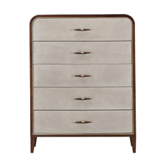 Houston Walnut 5-Drawer Chest - Ornate Home