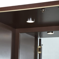Houston Walnut Display Cabinet - Ornate Home