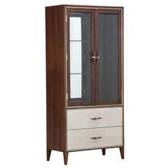 Houston Walnut Display Cabinet - Ornate Home