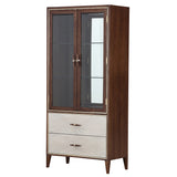 Houston Walnut Display Cabinet - Ornate Home