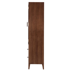 Houston Walnut Display Cabinet - Ornate Home