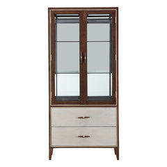 Houston Walnut Display Cabinet - Ornate Home