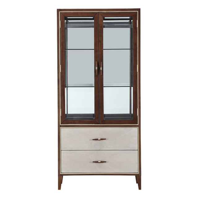 Houston Walnut Display Cabinet - Ornate Home