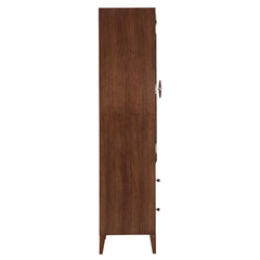 Houston Walnut Display Cabinet - Ornate Home