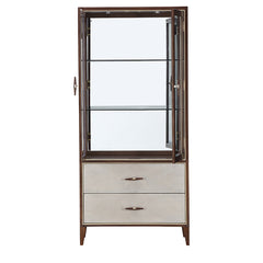 Houston Walnut Display Cabinet - Ornate Home