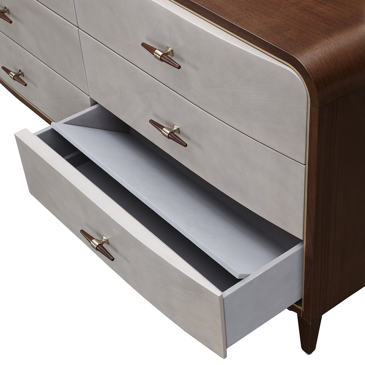 Houston Walnut Dresser - Ornate Home