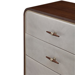 Houston Walnut Dresser with Mirror - Ornate Home