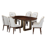 Houston Walnut Oval Dining Table - Ornate Home
