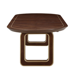 Houston Walnut Oval Dining Table - Ornate Home