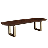 Houston Walnut Oval Dining Table - Ornate Home