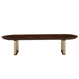Houston Walnut Oval Dining Table - Ornate Home