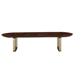 Houston Walnut Oval Dining Table - Ornate Home