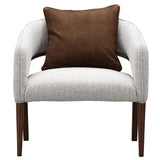 Houston Walnut/Pebble Accent Chair - Ornate Home