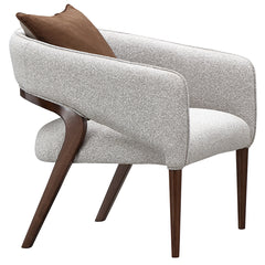 Houston Walnut/Pebble Accent Chair - Ornate Home
