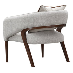Houston Walnut/Pebble Accent Chair - Ornate Home