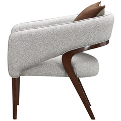 Houston Walnut/Pebble Accent Chair - Ornate Home