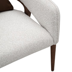 Houston Walnut/Pebble Accent Chair - Ornate Home