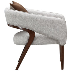 Houston Walnut/Pebble Accent Chair - Ornate Home