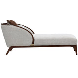 Houston Walnut/Pebble Chaise - Ornate Home