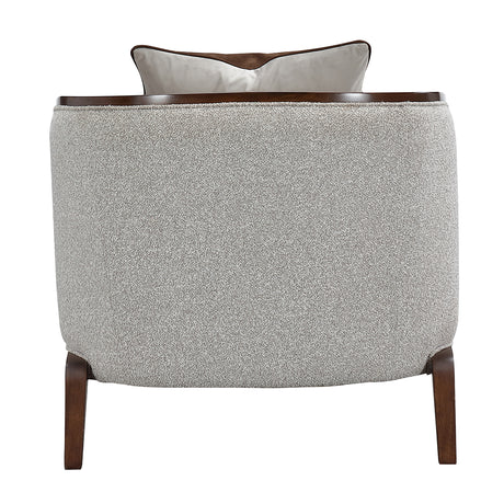 Houston Walnut/Pebble Chaise - Ornate Home