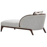 Houston Walnut/Pebble Chaise - Ornate Home