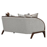 Houston Walnut/Pebble Loveseat - Ornate Home