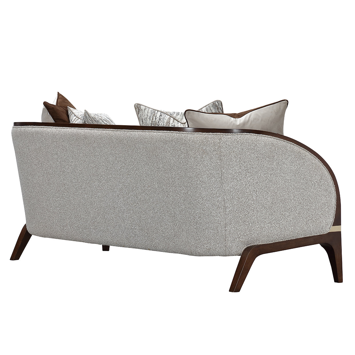 Houston Walnut/Pebble Loveseat - Ornate Home