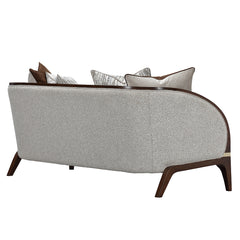 Houston Walnut/Pebble Loveseat - Ornate Home