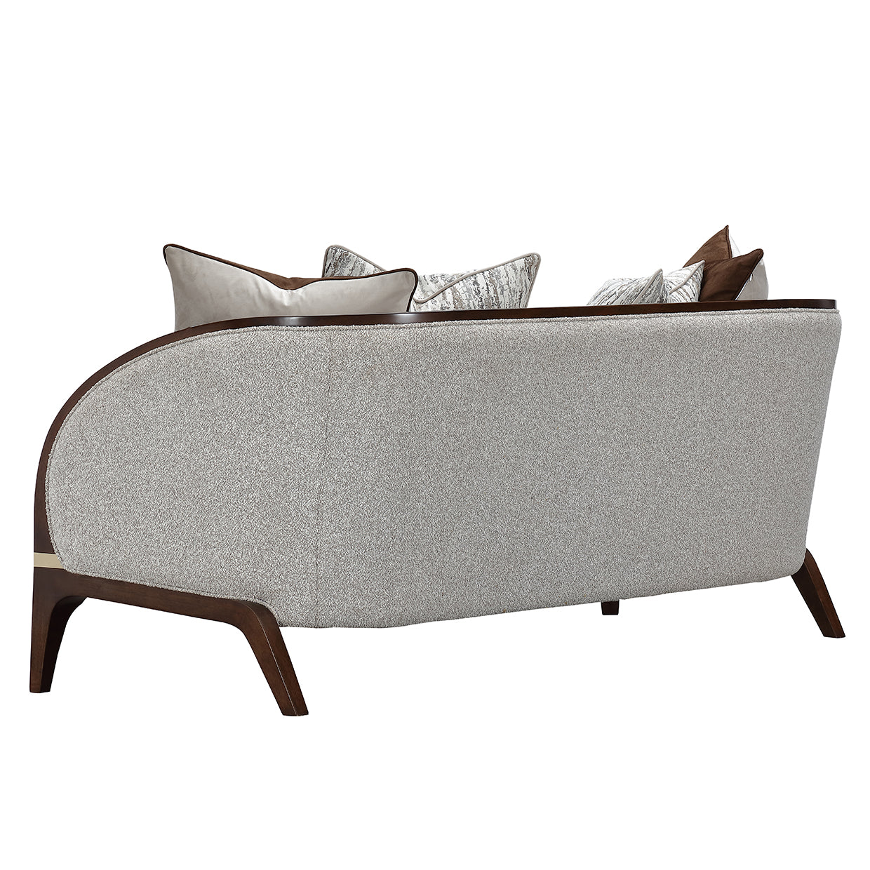 Houston Walnut/Pebble Loveseat - Ornate Home