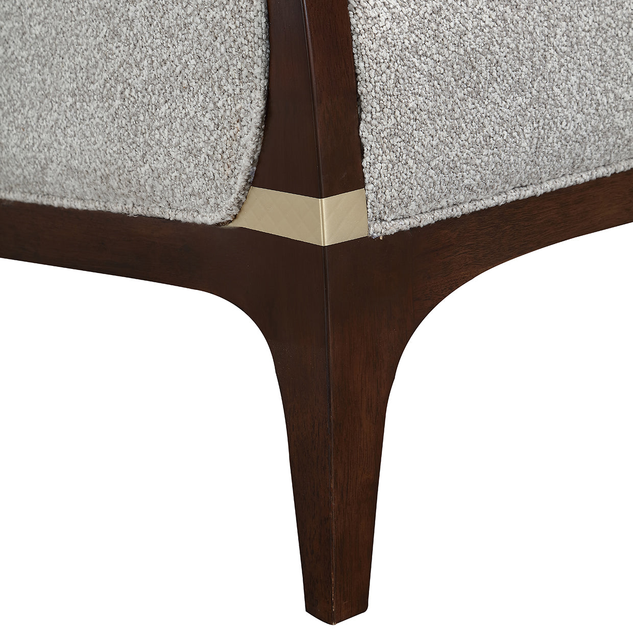 Houston Walnut/Pebble Loveseat - Ornate Home