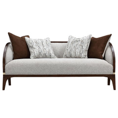 Houston Walnut/Pebble Loveseat - Ornate Home